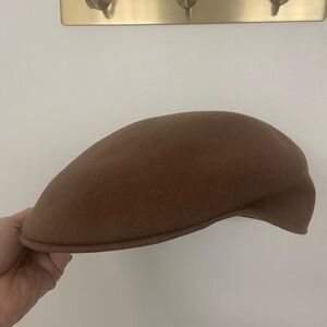 Scala Women’s Brown Wool Felt Flat Beret Cap